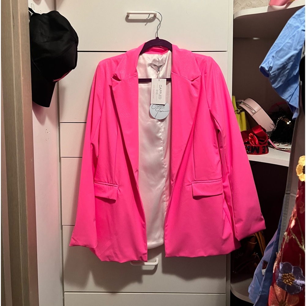 Sized medium hot pink blazer